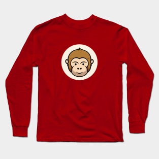 Cute Monkey Long Sleeve T-Shirt